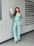 Summer Floral Shirts With Tang Tops and Trousers sets
